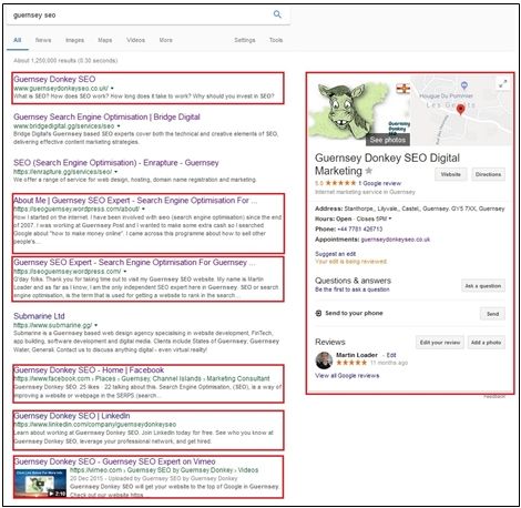 Guernsey SEO Page 1 Google Dominance