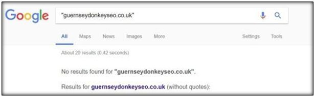 Guernsey Donkey Not Indexed